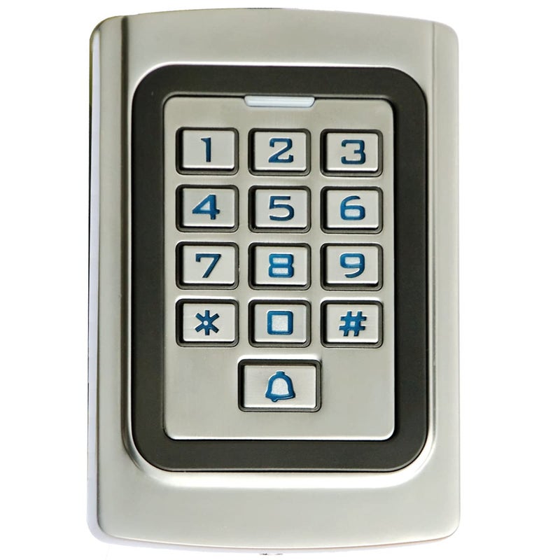 Supreform IP68 Waterproof Universal 12V 24VDC Metal Case Digital Wired Keypad for Garage Door, Gate Opener and Access Control Systems - Image 1